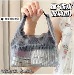 LARGE CAPACITY WOMEN'S TOTE TRAVEL BEACH BAG JELLY BAG TRANSPARENT MESH CARRYING