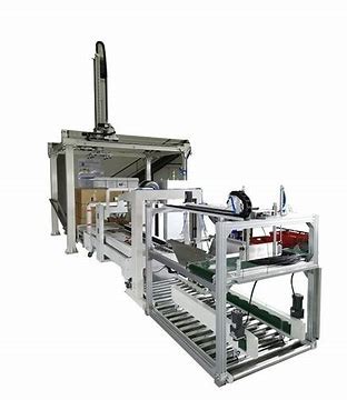 Buy cheap 40 Cartons / Min Box Stacking Machine Automatic Strapping Machine from wholesalers