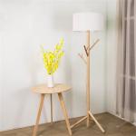 Home Lighting Fabric Lamp Shade Wooden Standing chinese floor lamp（WH-WFL-11)