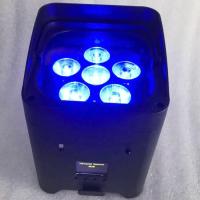 Buy cheap Battery Powered Par Lights DMX 6*18w RGBWA+UV 6in1 Wireless Remote Control LED product