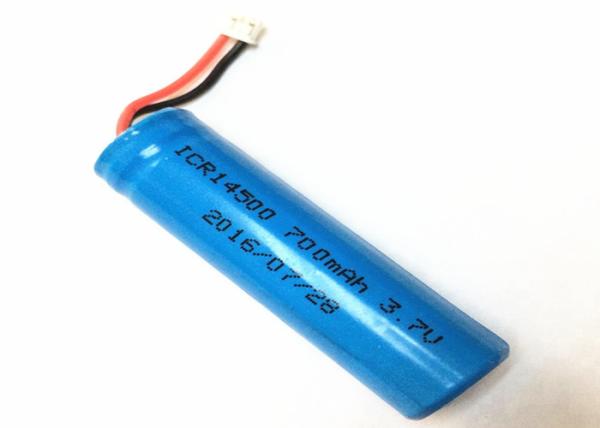 Buy cheap 750mAh 3.7 Volt Lithium Ion Battery 14500 Pointed Li - Ion Cell For Electric Toy from wholesalers