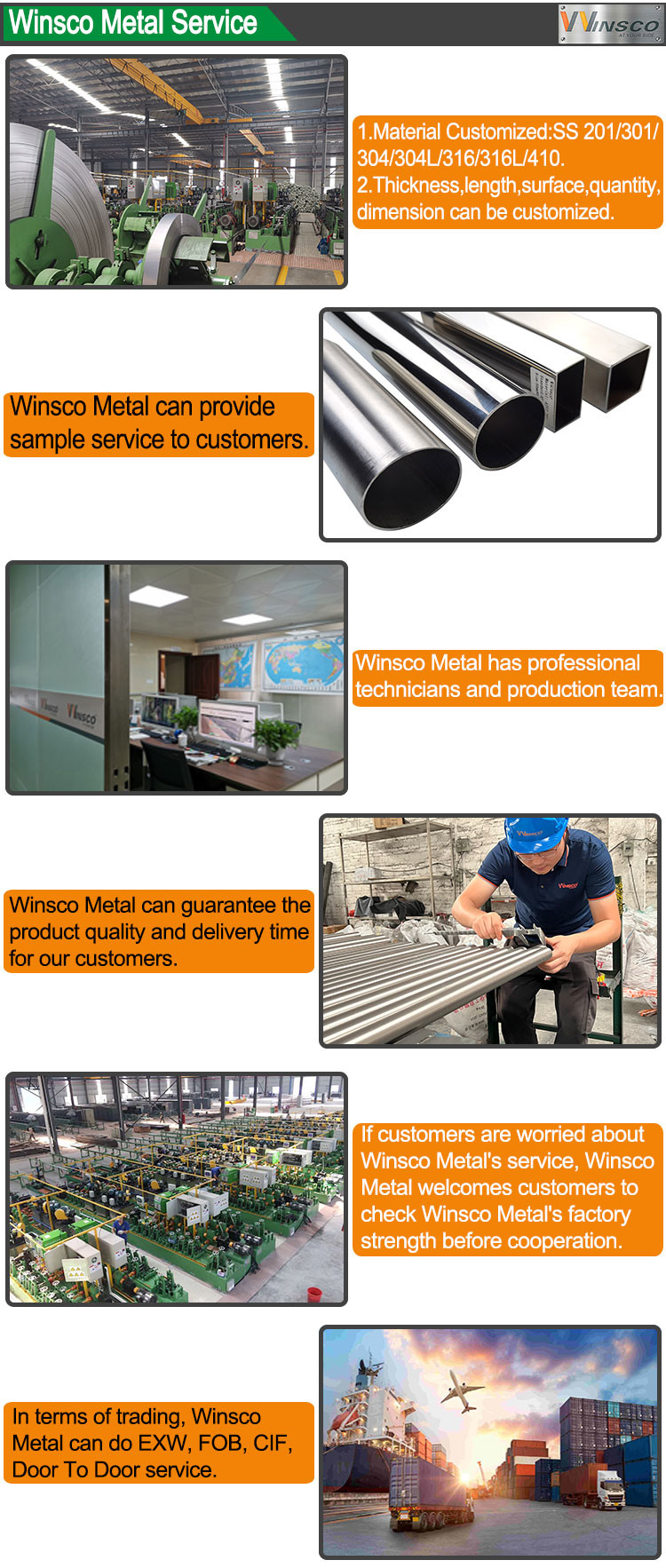 Inox Decorative 0.3mm Stainless Steel Welded Pipe Tube 201 304 316 Grade Hairline Mirror Vacuum Plated Pvd Color