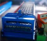 Stamping Pressing Glazed Tile Machine 4 M / Min Working Speed Chain Transport