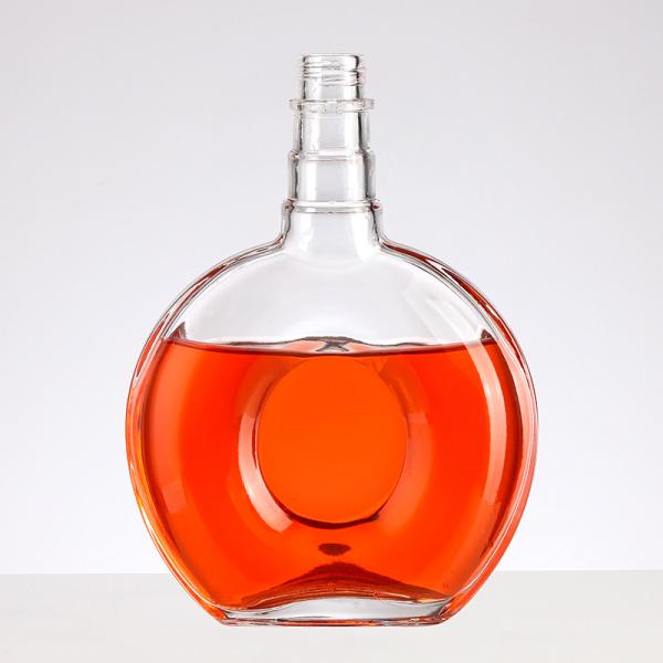 Buy cheap Glass Round Shape 700ml 750ml Clear Empty Flint Liquor Wine Vodka Tequila Bottle from wholesalers