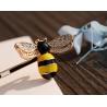 Buy cheap Cute Alloy Silver Plating Bee Clip Pink And Yellow For Children Beekeepers from wholesalers