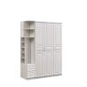 Buy cheap Moistureproof ODM Built In Bedroom Cabinet , Length 150cm White Armoire With Shelves from wholesalers