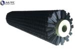 PP Nylon Bristle Spiral Cleaning Brush Roller , Industrial Cleaning Brushes OEM