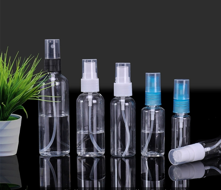 Thick Wall Clear Water Spray Bottle 30ml 60ml Pet Plastic Spray Bottles