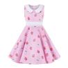 Buy cheap Girls Show Skirt Polka Dot Flower Doll Collar Retro Summer Children'S Clothing from wholesalers