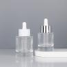 Buy cheap 15ml 1oz 30ml 50ml Clear Frosted Glass Oil Bottle Green Transparent Dropper Bottle for Cosmetics Packaging Sealing Type from wholesalers