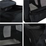 Warm Fleece Luxury Dog Carrier , Puppy Pouch Carrier For Plane Travel Reversible