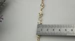 Exquisite design white & black pearl decorative iron material 7 mm width bag