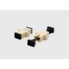 Buy cheap Single Mode Simplex Color Beige SC UPC Fiber Optic Cable Adapter With Flanges from wholesalers