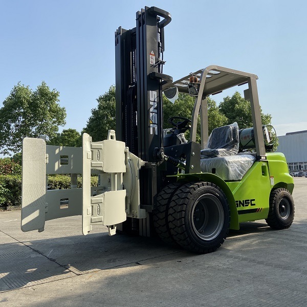 Forklift Gasolina 3 Ton with Paper Roll Clamp