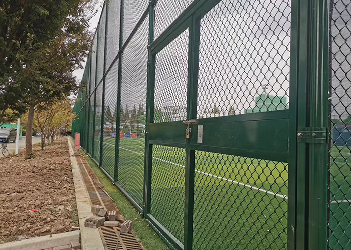 25x25mm Galvanized Chain Link Fence PVC Coated Steel Diamond Wire Mesh