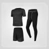 Buy cheap Men's Compression Pants Top Short Sleeve Sports Suit Running Wear from wholesalers
