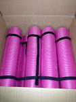 green& pink 8mm thick nbr yoga mat pilates mat with strap