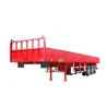 Buy cheap Red 3 Axle 500mm Side Wall Semi Trailer 6.5T Bulk Cargo Trailer Transport from wholesalers