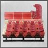 Buy cheap Buddhist Temple Antique Red Roof Tiles Chinese Roof Ornaments Handmade Sculpture from wholesalers