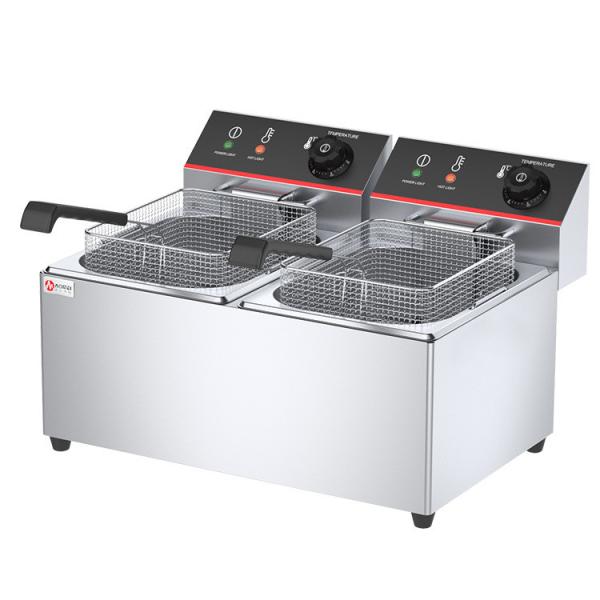 Buy cheap 8L 8L Double Tank Table Top Electric Deep Fryer Kitchen Equipment for Restaurants from wholesalers
