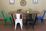 Tolix chair American Iron art Milk tea Western restaurant coffee table chair