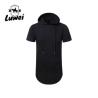 Buy cheap Over Size Knitted Hip Hop Mens Gym Short Sleeve Streetwear Clothing Blank Long Pullover Men Hoodies & Sweatshirt from wholesalers