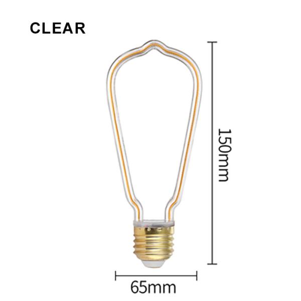 Buy cheap St64 Milky Dim Edison Bulb Warm White Curved Shaped Bulbs 12 V 24 V 220 V from wholesalers