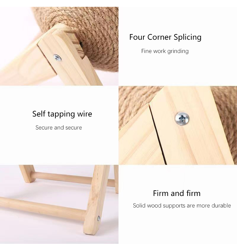 Cat Scratching Ball Toy Suitable Training Sisal Rope Board Crushing Foot Stocked Pet