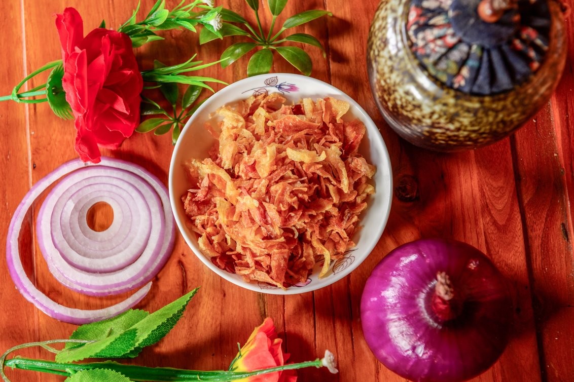 Fresh Delicious Crispy Fried Shredded Onions