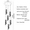 Buy cheap Modern chrome crystal ceiling chandelier for dining room long loft staircase Long Chandelier(WH-CY-177) from wholesalers