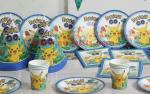 Family party pokemon go pikachu theme for boy's happy birthday party set