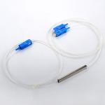 length 1.5m 900um cable 2 Way Fiber Splitter Mini Steel Tube Plc Splitter