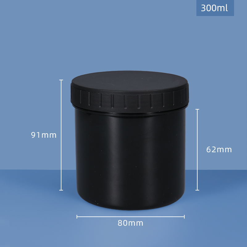HDPE PP Empty Cookie Plastic Jar container Canister Food Storage Wide Mouth 500ml