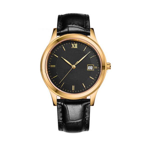 Buy cheap Customized Stainless Steel Watches With Leather Band , 3-5ATM Waterproof from wholesalers