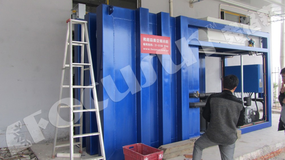 Blue Color Vacuum Cooling for Vegetables and Fruits Video Outgoing-Inspection Provide