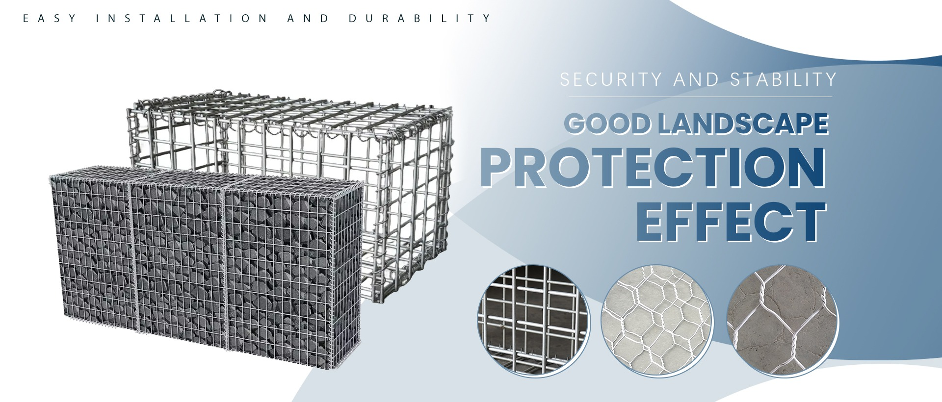 100x100mm Metal Mesh Cube Gabion Planter Box for Retaining Wall and River Construction