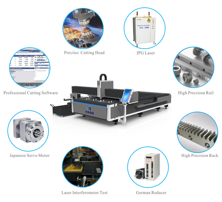 90m/Min 3015 Fiber Laser Cutting Machine Metal For Plate And Tube
