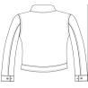 Buy cheap Levis Dark Brown Ladies' Pleather Biker Jacket With Plastic Zip Polo Collar LEDO1729 from wholesalers