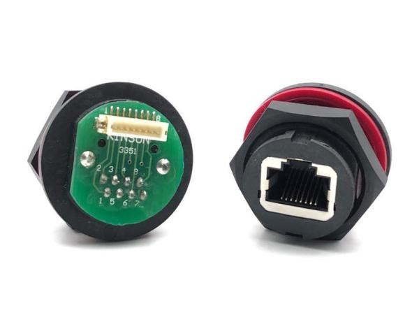 Buy cheap Waterproof Connector Cat. 5e RJ45 Jack with Wafer for IP68. HULYN from wholesalers