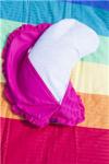 Curved Shape Lavender Pillows Patchwork Polycotton Fabric Filled with Lavender