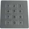 Buy cheap IP65 dot matrix metal 12 keys vandal resistant phone numeric keypad for industrial from wholesalers