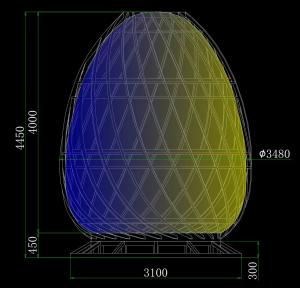 China Outdoor SMD Egg-Shaped LED Screen P5 Creative And High-Performance For Your Business on sale