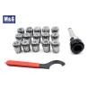 Buy cheap High Accuracy Milling Machine Accessories ER Collet Set With Clamping Nut from wholesalers