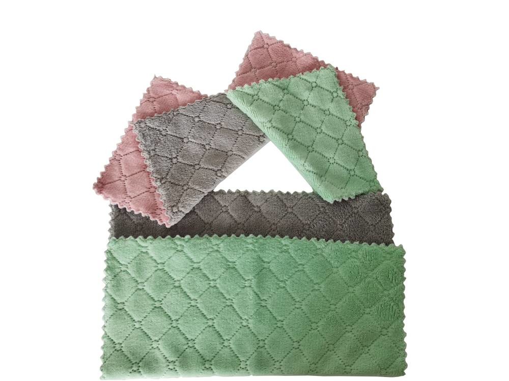 Absorbent Dish Cloths Microfiber Cleaning Cloths Water Absorption Kitchen Towel
