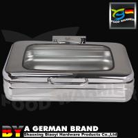 Buy cheap Large Glass View Induction Chafing Dish With Induction Cooker On Buffet Table product