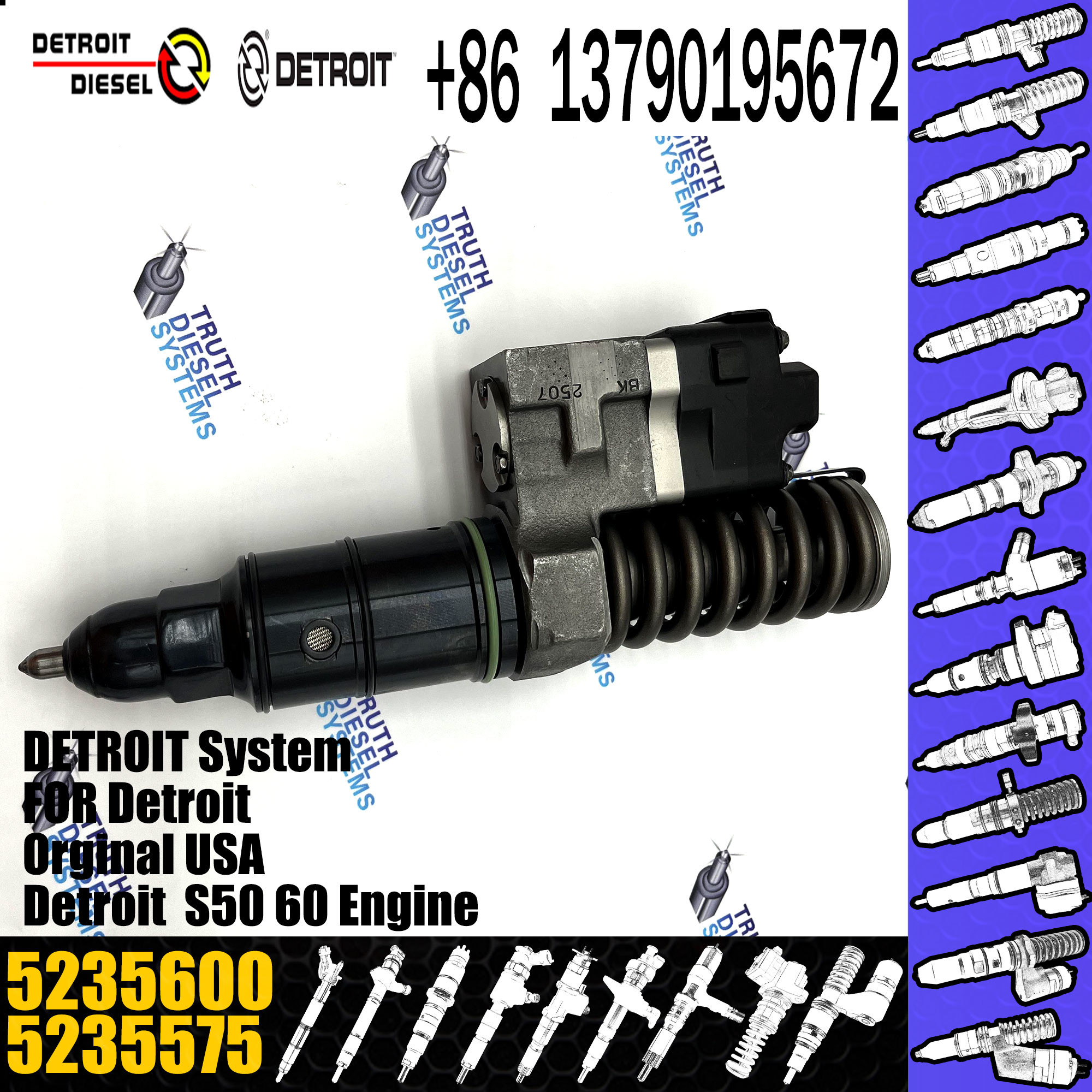 Hot-Sale Engine Diesel Fuel Injector 5235575 R-5235575 5235600