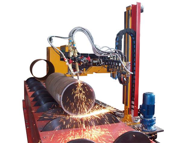 Quality Pressure Vessel Building CNC Laser Tube Cutter , 1250mm CNC Plasma Pipe Cutting Machine for sale