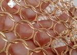 Buy cheap Gold Color Stainless Steel 12mm Ring Mesh Curtain Indoors And Outdoors from wholesalers