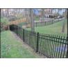 Buy cheap Durable Black Iron Pool Fence , Outdoor Metal Fence Corrosion Resistance from wholesalers