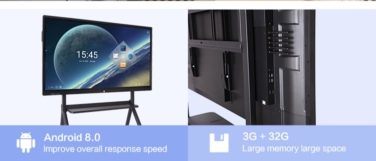 75Inch Interactive Digital Whiteboard For Online Teaching 350cd/M2